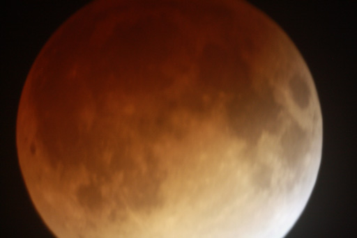 "lunar eclipse in telescope 1"